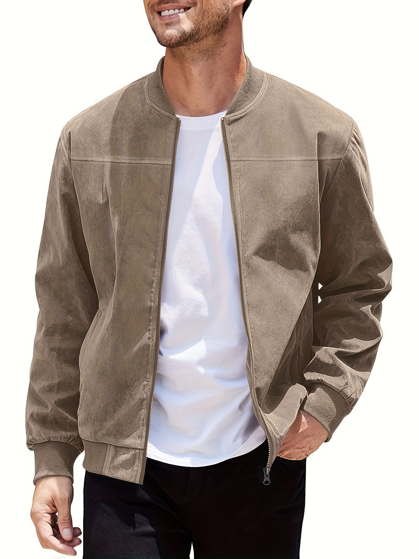 KYNCILOR Wildlederjacke mit Reißverschluss