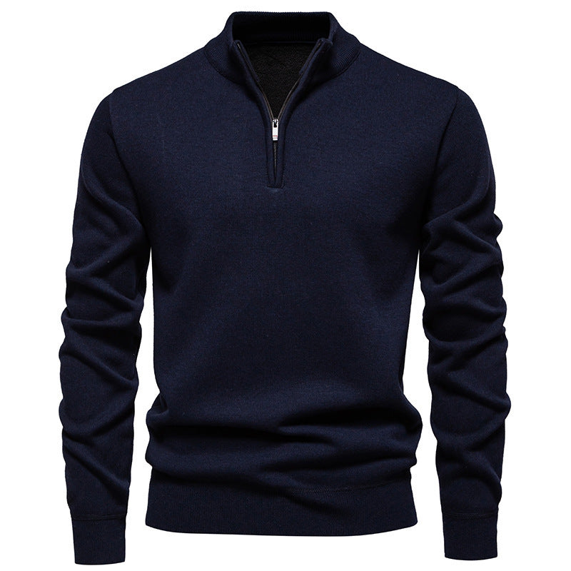 KYNCILOR Pullover mit halbem Reißverschluss